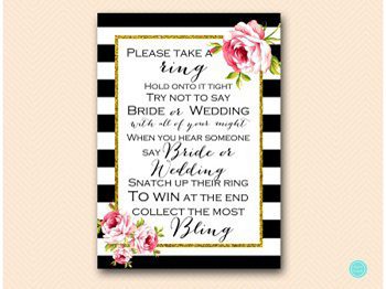 printable bridal shower games bachelorette hens party games blank striped floral flyer