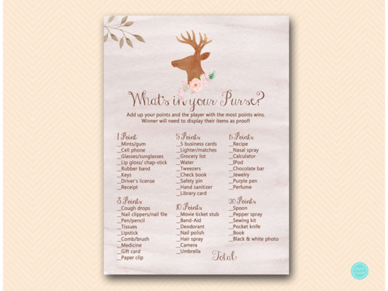 tlc461-whats-in-your-purse-deer-antler-woodland-baby-shower
