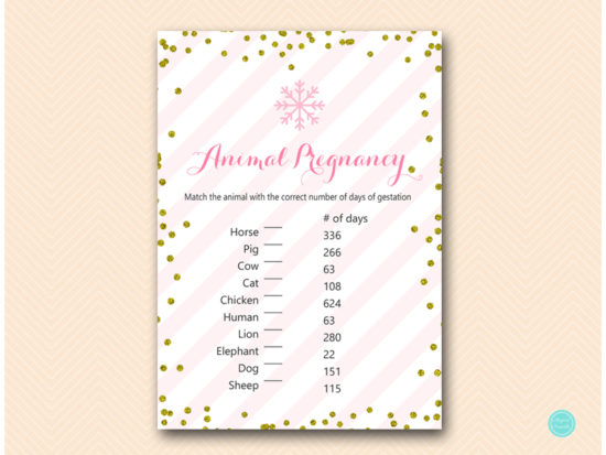 tlc464-animal-pregnancy-gestation-pink-gold-winter-baby-shower-game