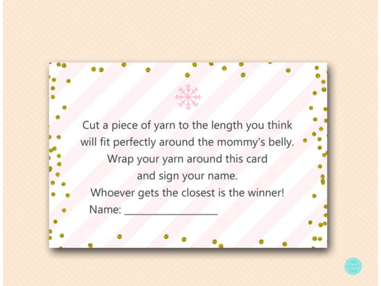 tlc464-how-big-is-mommys-belly-card-pink-gold-winter-baby-shower-game