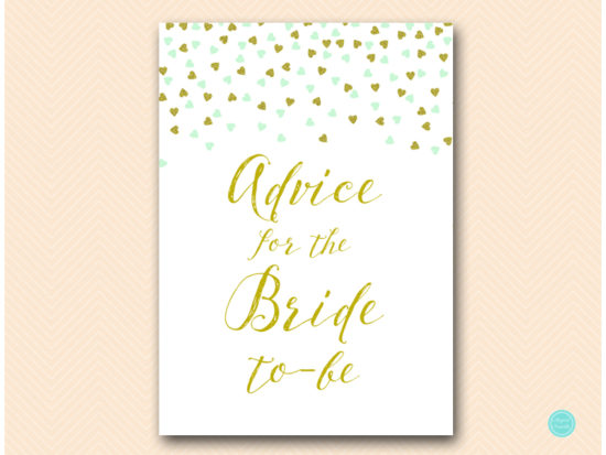bs488m-advice-for-bride-sign-5x7-mint-gold-bridal-shower