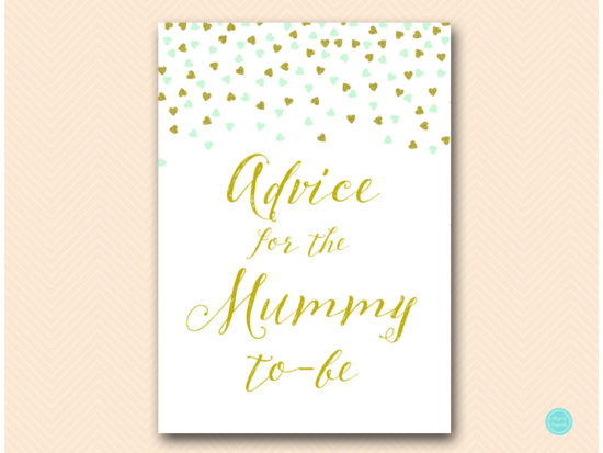 tlc488m-advice-for-mummy-mint-gold-baby-shower-game-5x7