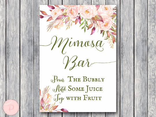 boho-floral-mimosa-bar-sign