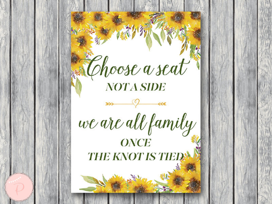 sunflower-summer-choose-a-seat-not-a-side-sign