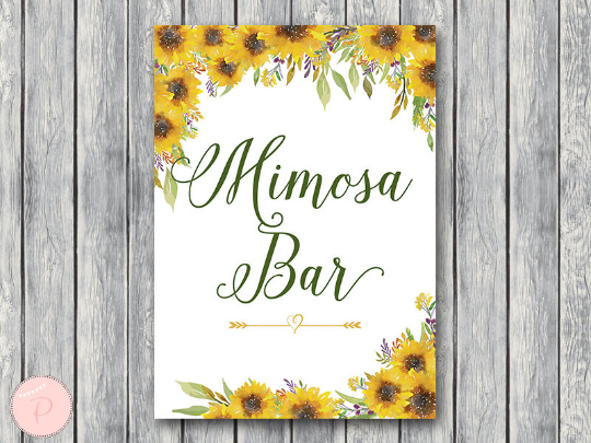 sunflower-summer-mimosa-bar-sign