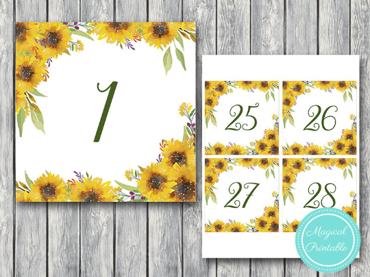 sunflower-summer-wedding-table-numbers-printable