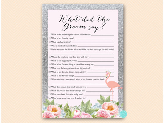 bs130s-what-did-groom-say-silver-flamingo-bridal-shower-game