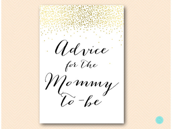 tlc472-advice-for-mommy-sign-5x7-gold-baby-shower-game