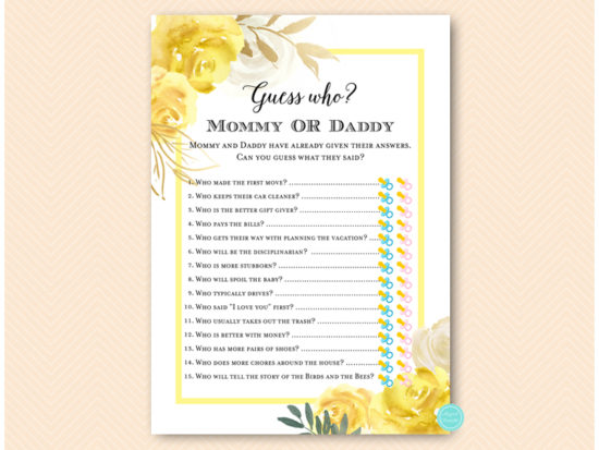 tlc574-guess-who-mommy-or-daddy-yellow-floral-baby-shower-game-gender-neutral