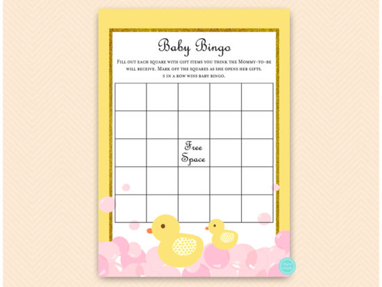 tlc574-bingo-baby-blank-squares-pink-girl-rubber-duck-baby-shower-game
