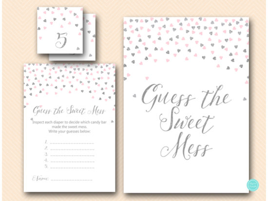 tlc488ps-sweet-mess-sign-pink-and-silver-hearts-confetti-baby-shower-game