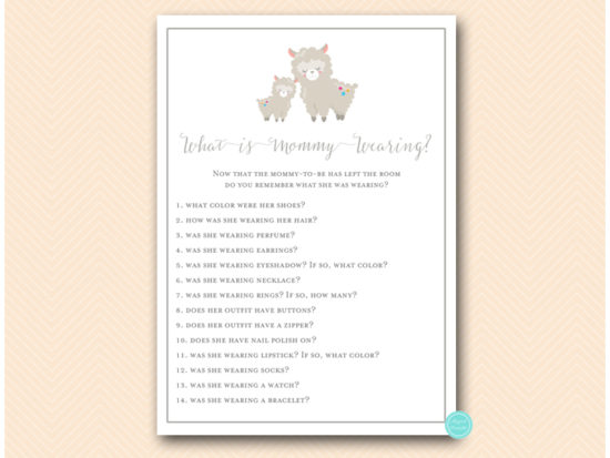 tlc603-what-is-mommy-wearing-llama-baby-shower-game