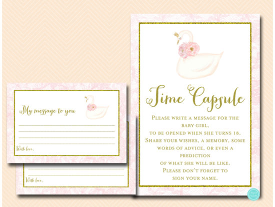 tlc627-time-capsule-sign-pink-swan-baby-shower