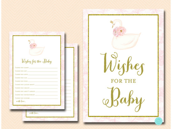 tlc627-wishes-for-baby-sign-pink-swan-baby-shower