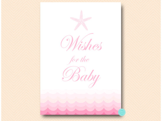 tlc09p-wishes-for-baby-sign-pink-beach-under-sea-baby-shower-games