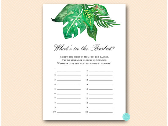tlc641-whats-in-basket-tropical-jungle-baby-shower-game