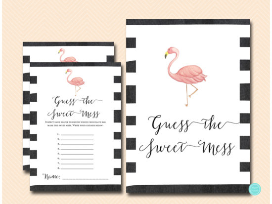 tlc651-sweet-mess-guessing-sign-5x7-flamingo-baby-shower