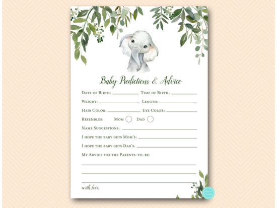 tlc663-baby-prediction-and-advice-greenery-elephant-baby-shower-game