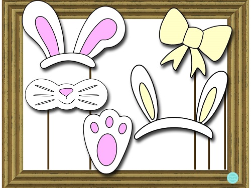 Kids Simple Easter Party Photobooth Props
