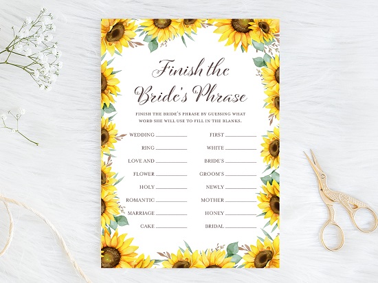 finish-bride-phrase-sunflower-theme-bridal-shower