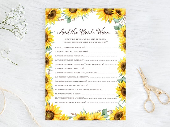 what-the-bride-wore-sunflower-theme-bridal-shower