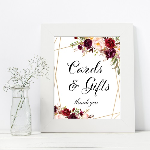 cards-gifts-burgundy-wedding-signs