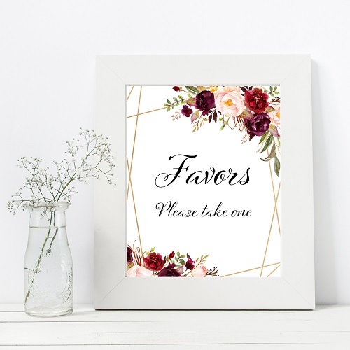 favors-burgundy-wedding-signs