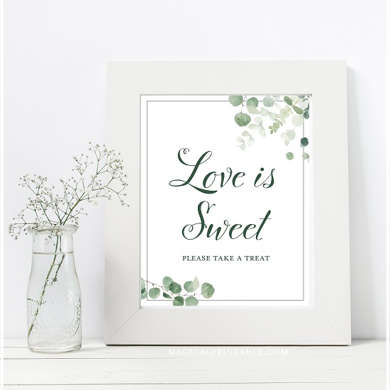 eucalyptus-greenery-baby-shower-table-signs-love-is-sweet-8x10