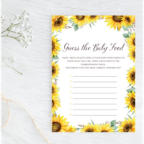 sunflower-guess-the-baby-food-game-card