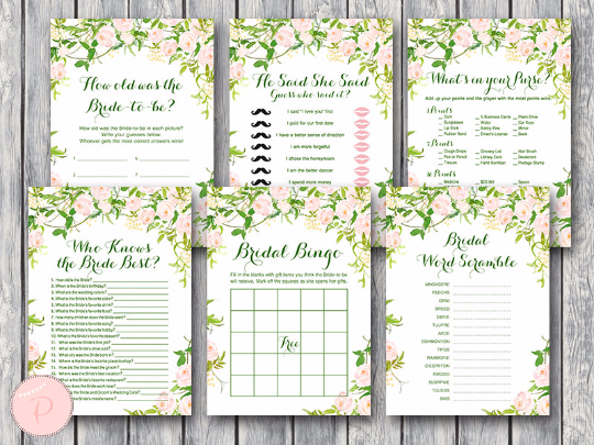 Bridal Shower Games Printable – Printabell • Express