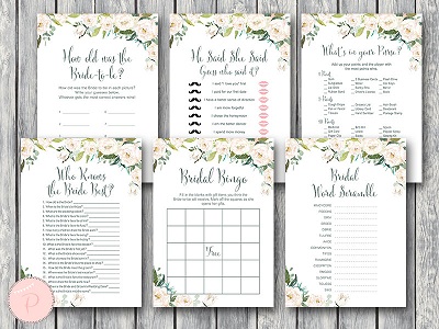 Bridal Shower Games Printable – Printabell • Express
