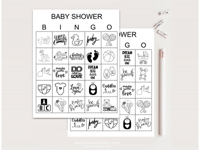 large-baby-shower-bingo-cards-gender-neutral-black-and-white