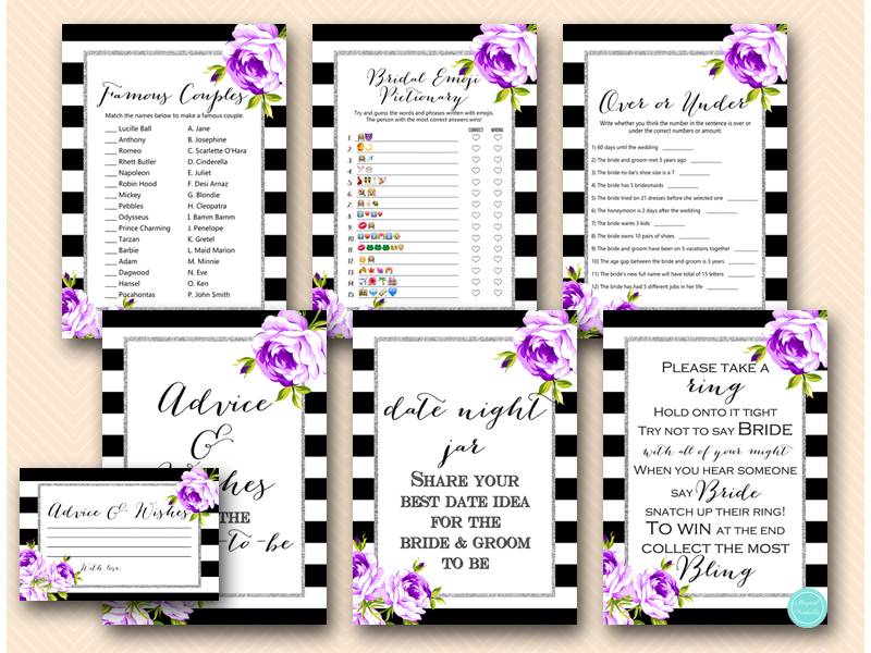 Bridal Shower Games Printable – Printabell • Express