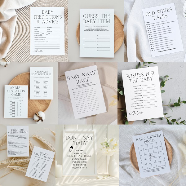 chic baby shower games
