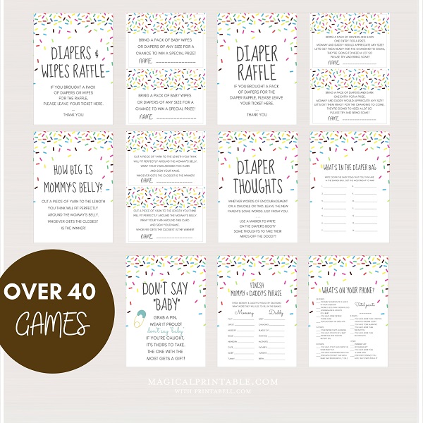 baby shower games printable