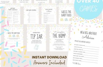 pastel sprinkled with love baby shower games