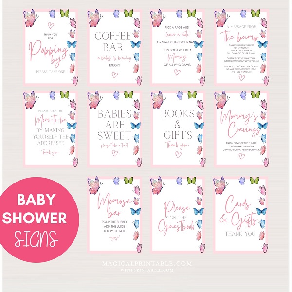 download butterfly baby shower games