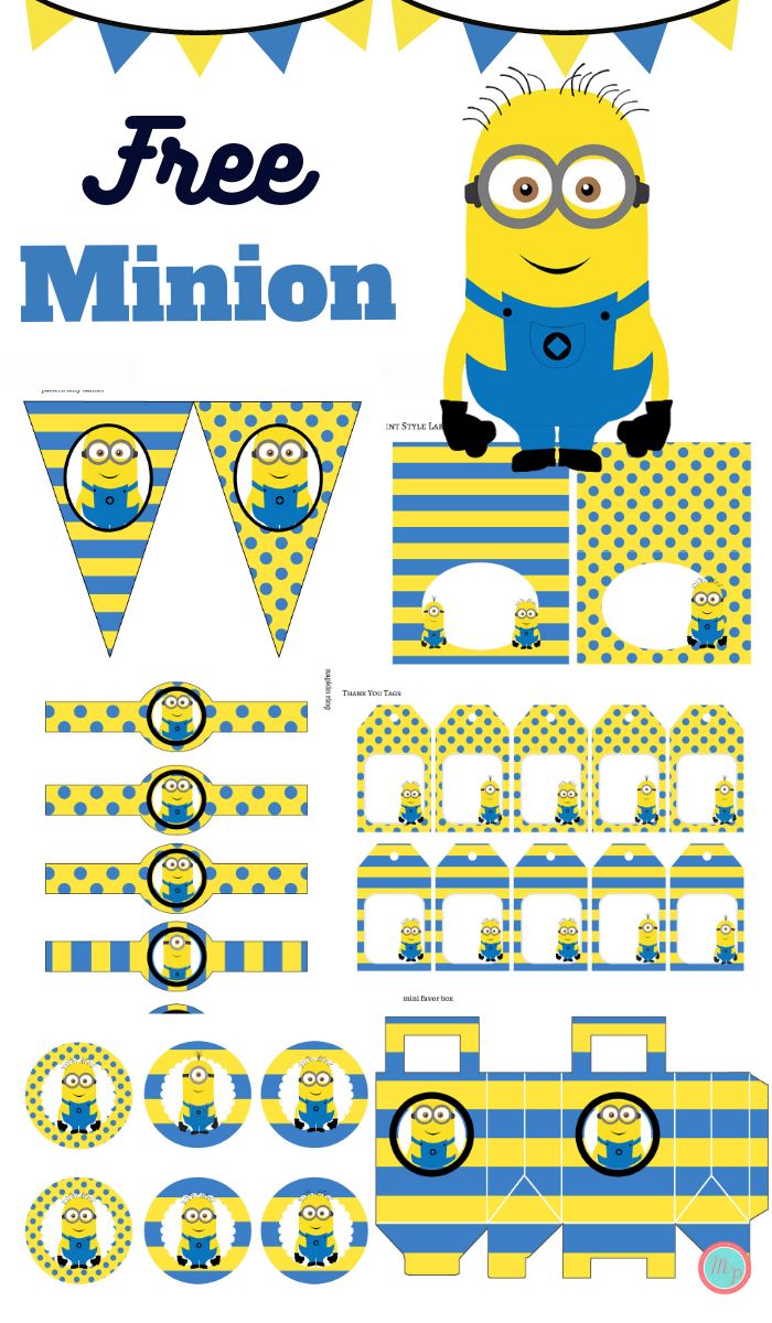 Minion Water Bottle Label Printable INSTANT DOWNLOAD Minion Birthday Minion  Printable Minion Party Minion Label (Download Now) 