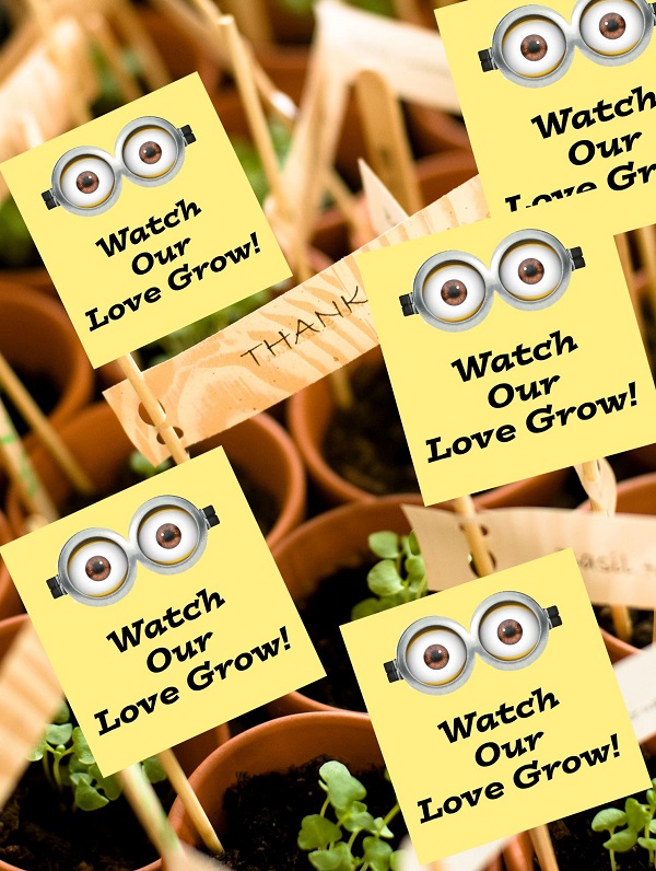 Free-minion-seed-favor-tag-watch-our-love-grow