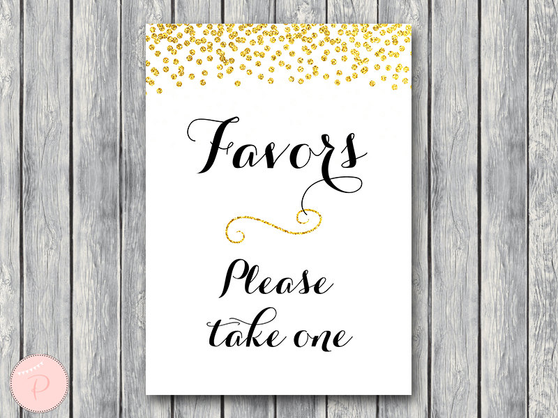 Gold Glitter Decoration Sign Printable – Printabell • Express