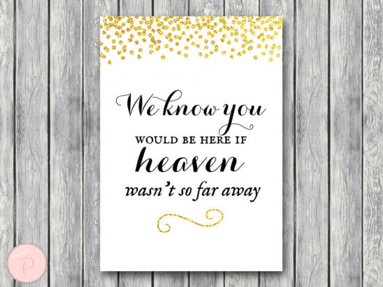 WD47c-Gold Remembrance Printable sign
