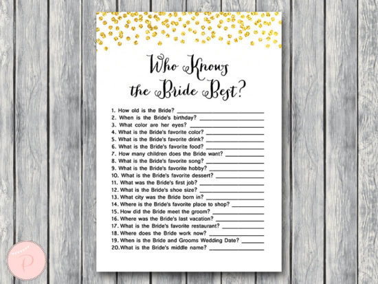 gold how well do you know the bride best bridal shower game-wd47