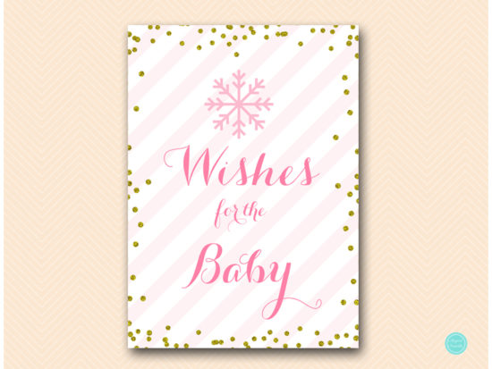 tlc464-wishes-for-baby-sign-pink-gold-winter-baby-shower-game