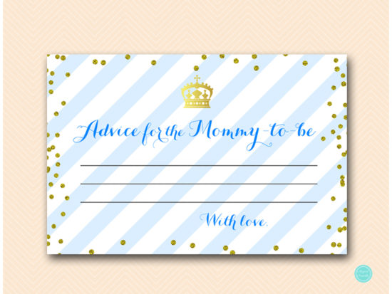 tlc467-advice-mommy-card-royal-prince-baby-shower-game