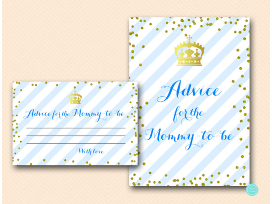 tlc467-advice-mommy-sign-royal-prince-baby-shower-game
