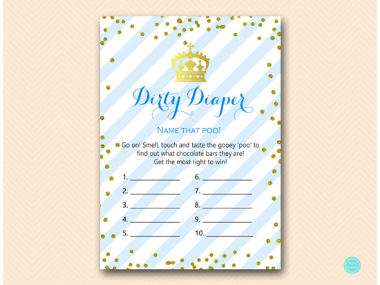 tlc467-dirty-diaper-royal-prince-baby-shower-game