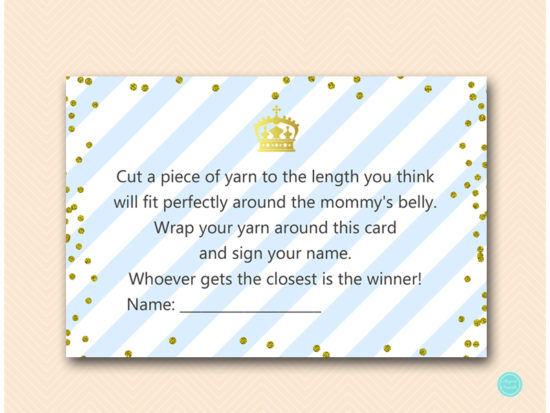 tlc467-how-big-is-mommys-belly-card-royal-prince-baby-shower-game