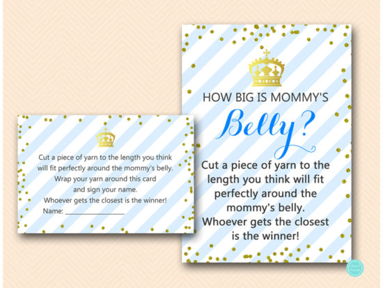 tlc467-how-big-is-mommys-belly-royal-prince-baby-shower-game