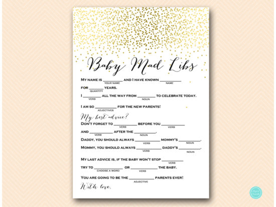 tlc472-mad-libs-baby-advice-gold-baby-shower-games