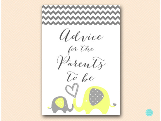 bs473-advice-for-parents-sign-yellow-elephant-baby-shower-game